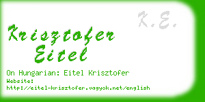 krisztofer eitel business card